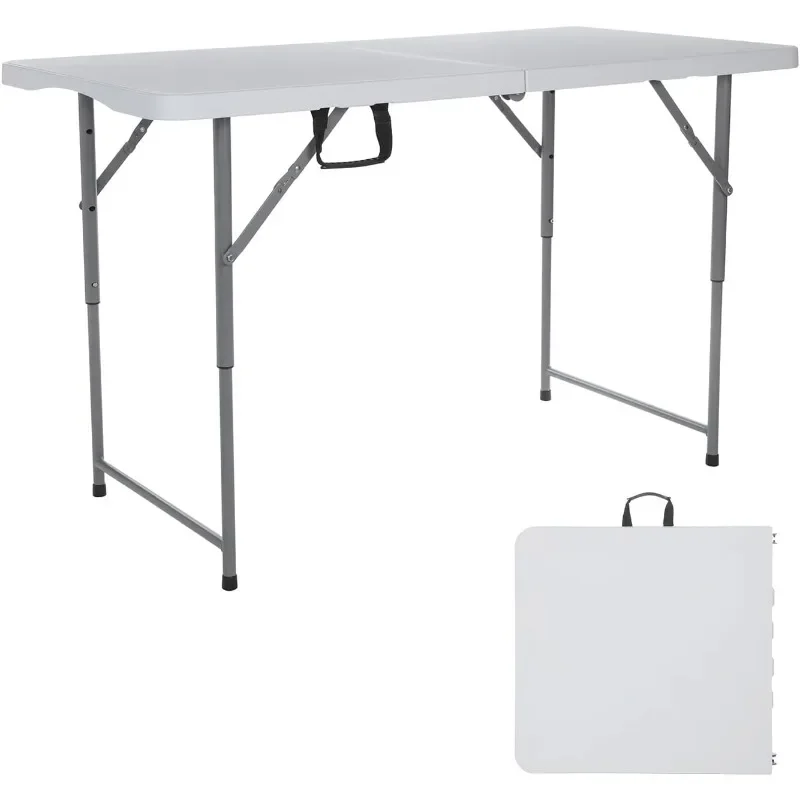 4ft Folding Table Outdoor Tables Picnic Table Barbecue Camping Tables Courtyard Leisure Portable Tables Balcony Table