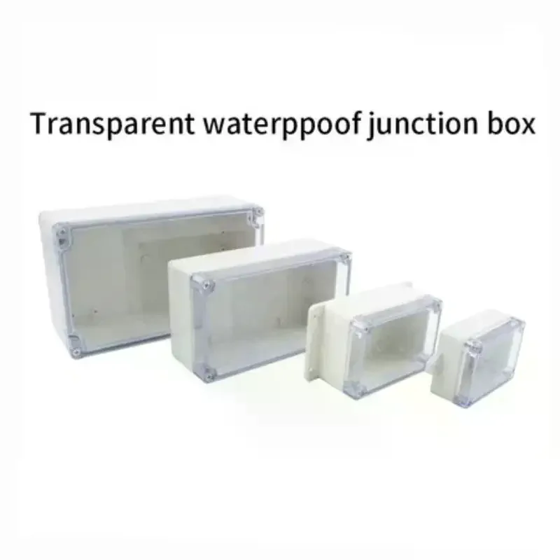 Circuit Enclosure Box Waterproof Electrical IP65 ABS Electronic Project Wire Junction Transparent Outdoor Plastic