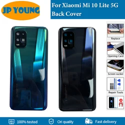 AAA+ quality Back Glass For Xiaomi Mi 10 Lite 5G Back Battery Cover Panel Rear Case Housing Door For Mi10 Lite M2002J9G Repalce