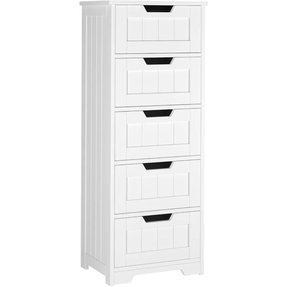 

Bathroom Floor Cabinet with Drawer Dresser with Avoid-Tipping Device Freestanding Side Tall Storage Cabinet