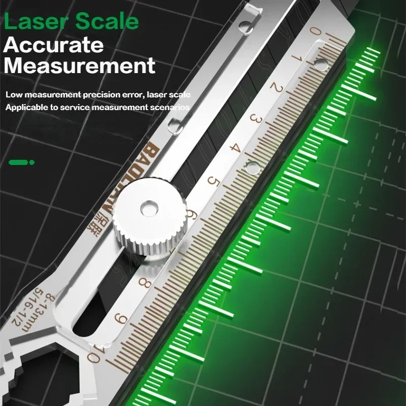 Utility Knife Box Cutter 8 In 1 Mutipurpose Stainless Steel Retractable Heavy Duty Waterproof Snap off Cutter Knife And Blades