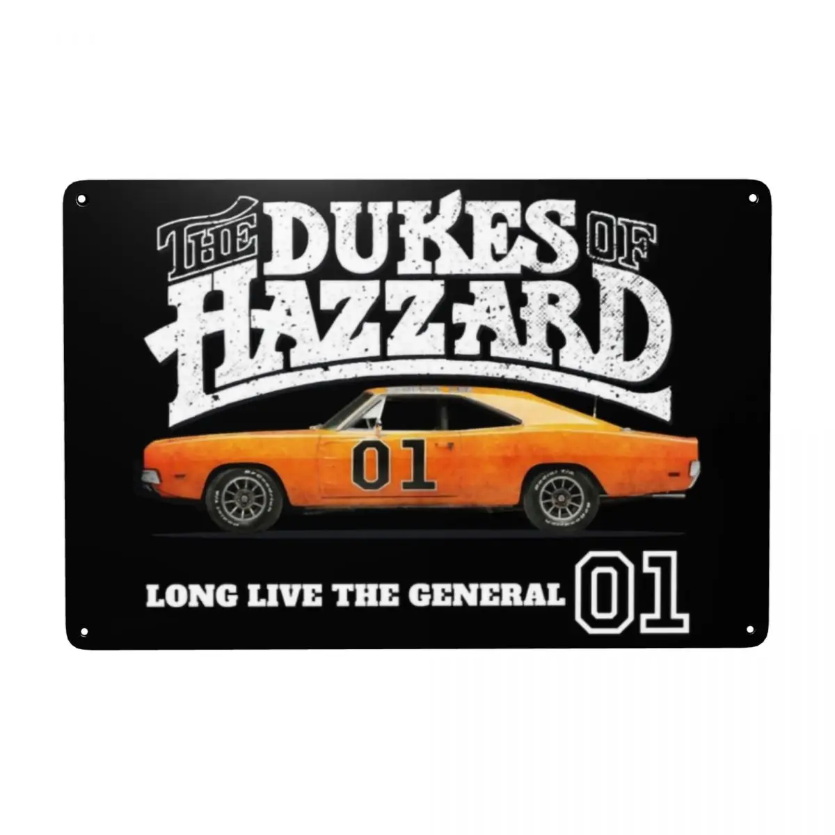 Retro Dukes Of Hazzard General Lees Metal Sign Custom Tin Plaques Gate Garden Bars Home Decor 12x8inch