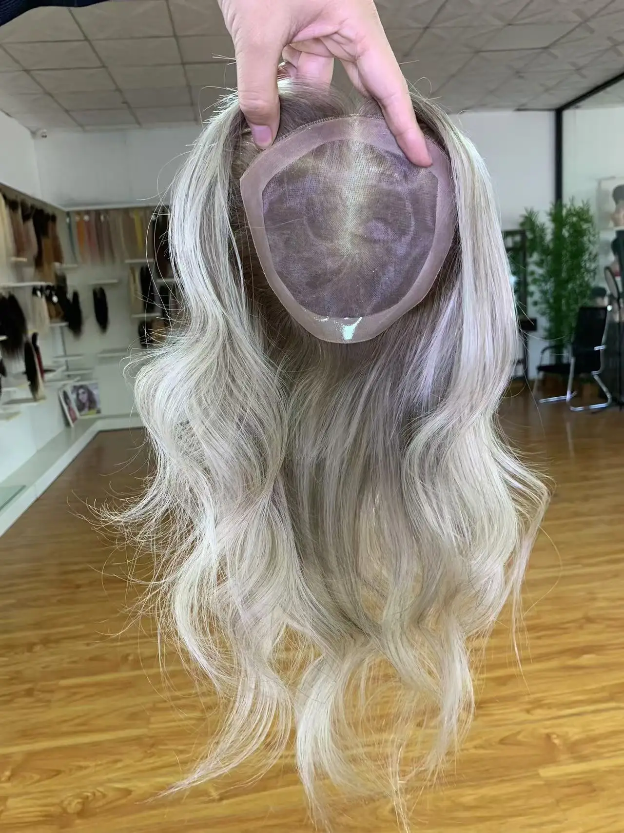 

Накладки для волос MONO Lace Toppers 6*6 дюймов, из европейских натуральных волос, женские, невидимые, с свободной линией роста, для наращивания волос