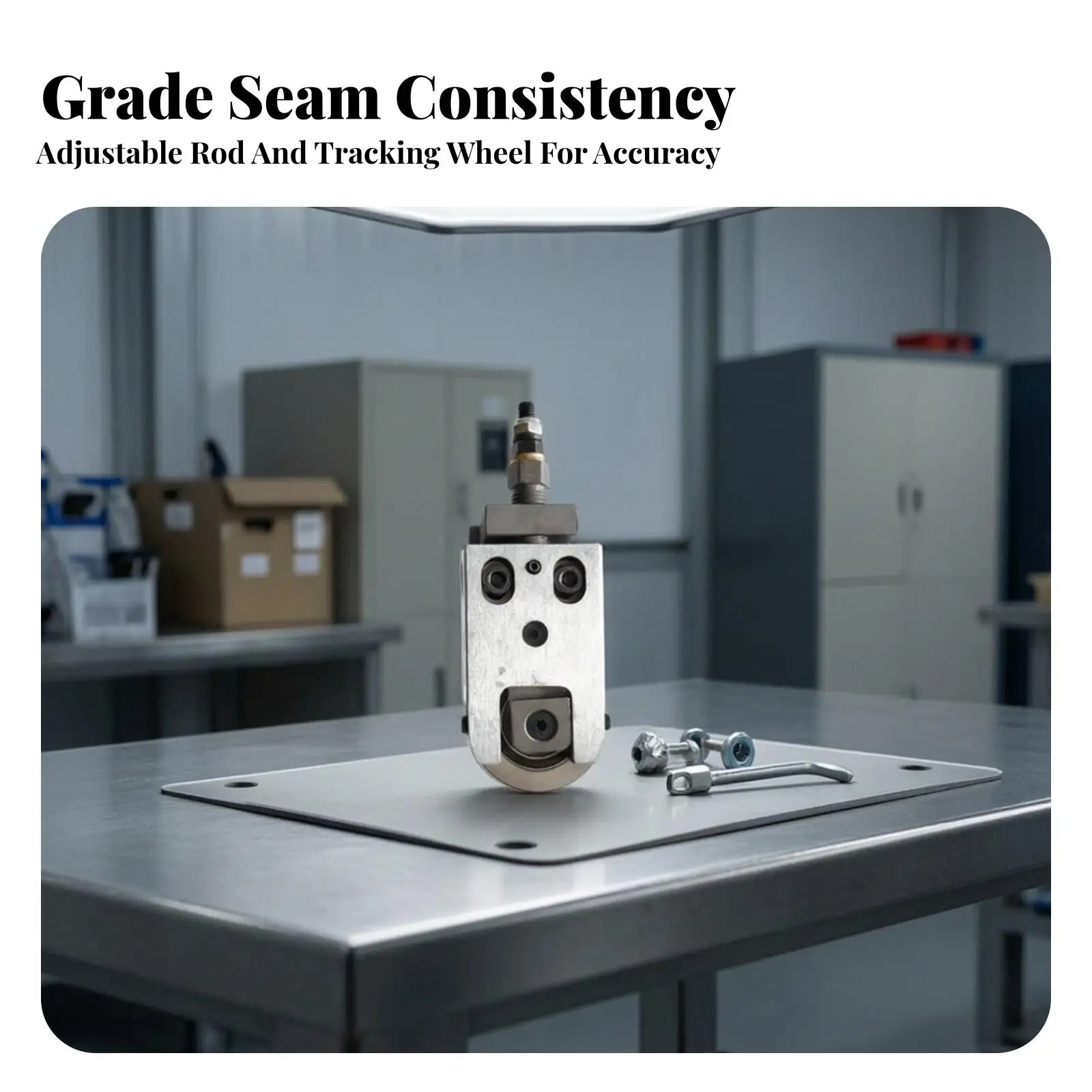 Metal Guide Assembly for Double Head Edge Banding Equipment with 19mm Thickness and Side Width