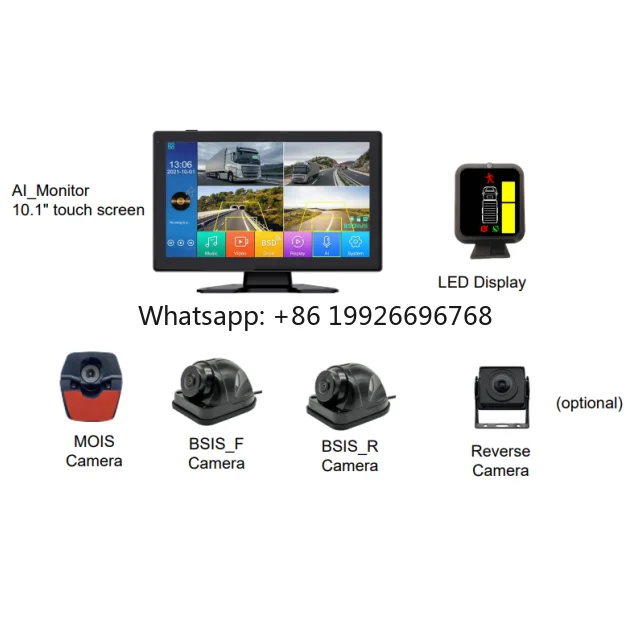 TFL DVS Pss Kit AI Camera of MOIS and BSIS Reversing Truck Surround Bird View Vehicle Front Side Camera System Blind Spot Camera