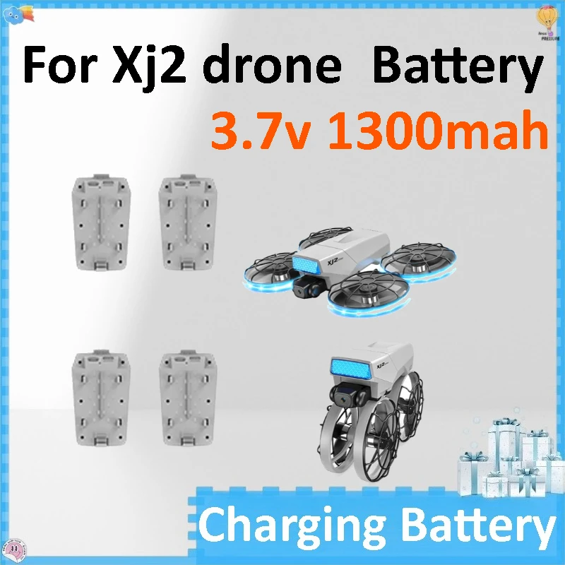 

1-3pcs Xj2 Drone Battery 3.7v 1300 MAh LiPo Battery Spare Parts Battery for Xj2 Drone