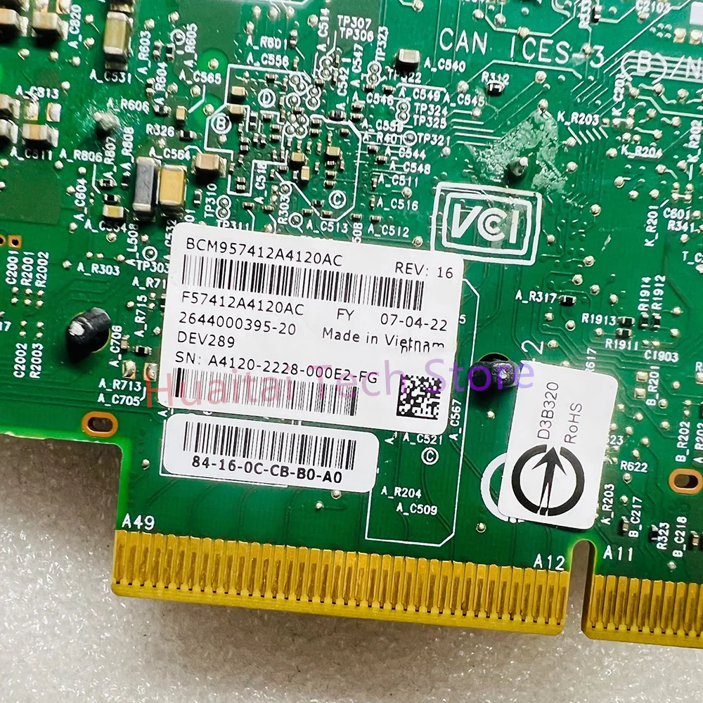 

Original For Broadcom BCM57412 PCIe dual port Ten Gigabit NIC BCM957412A