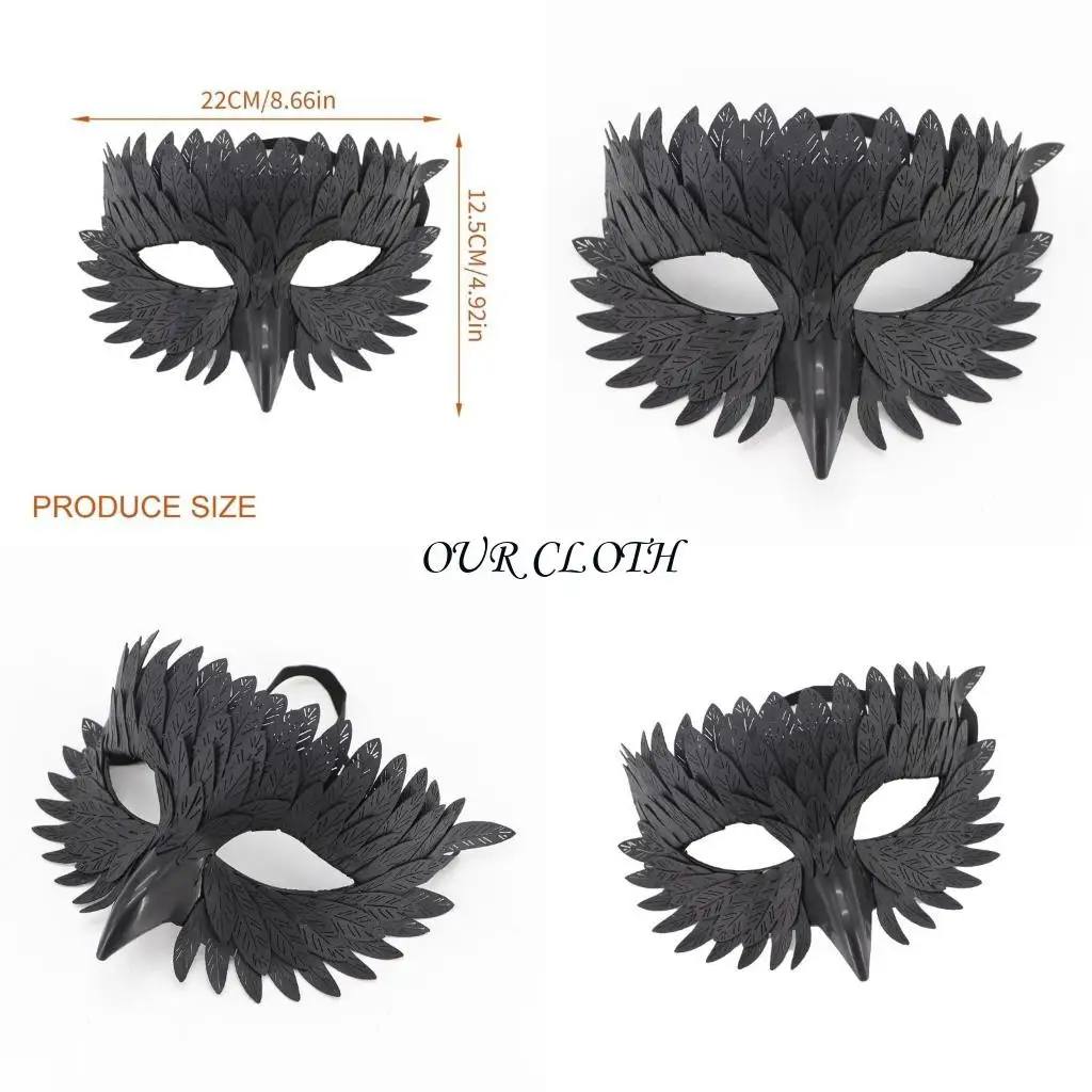 여자를위한 할로윈 마스크 버드 부리 마스크 깃털 반면 마스크 마스크 마스크 마스크 마스크 파티 마스크 Y1AC