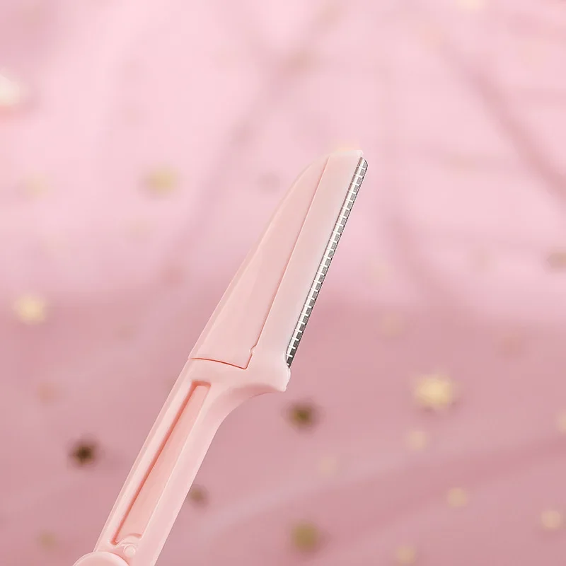 Novo em 3 pçs dobrável sobrancelha trimmer tesoura removedor de pêlos sobrancelha pente navalha sobrancelha clipe ferramentas de maquiagem rosto navalha para maquiagem feminina
