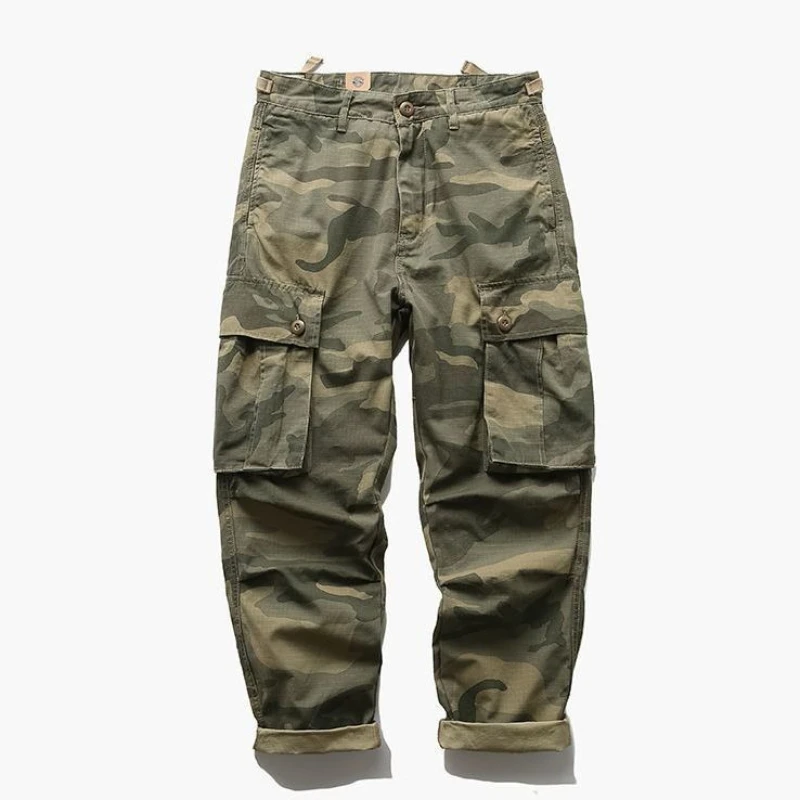 Camouflage Trekking Spring Summer Men's Cargo Pants Baggy Loose Harajuku New In Fashion High Quality Aesthetic Emo Male Trousers