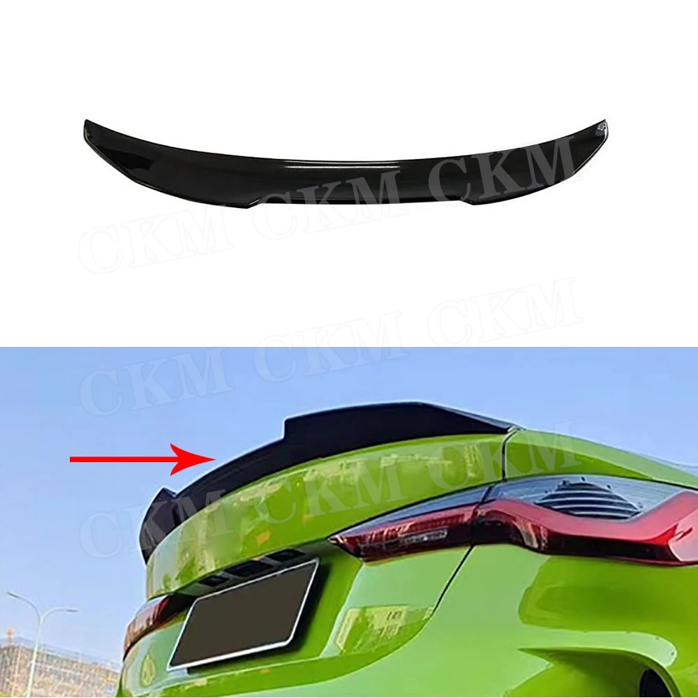 

CKMUUER Car Rear Boot Spoiler Trunk Wing Body Kits for BMW G22 G82 M4 Coupe Not Convertible 2020+ P Style Rear Spoiler