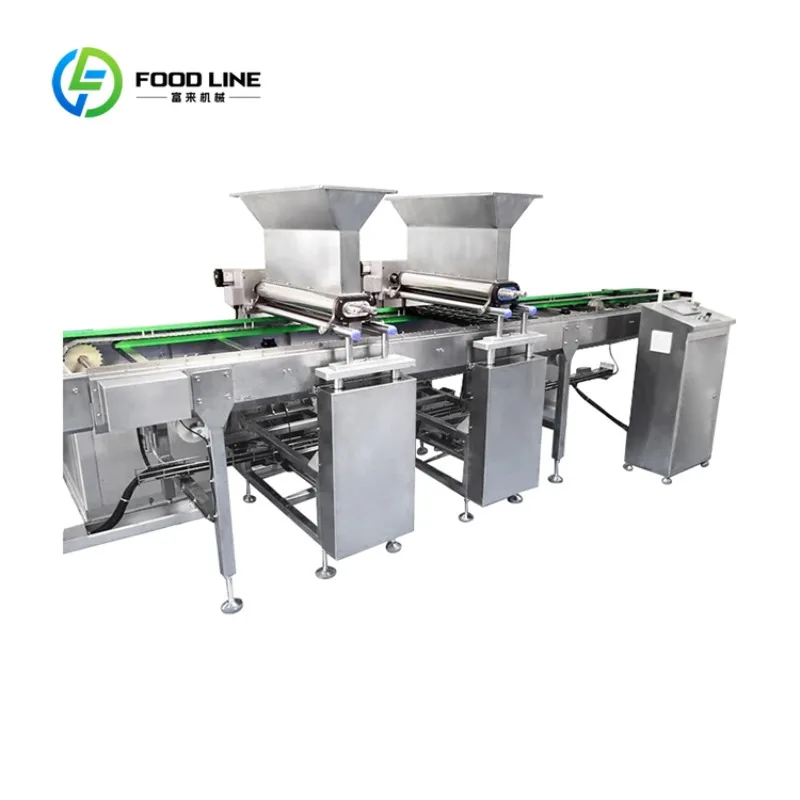 Commercial High Capacity Cake Donut Machine Automatic Mini Doughnut Maker Sponge Cake Production Line Depositor Machine Custom