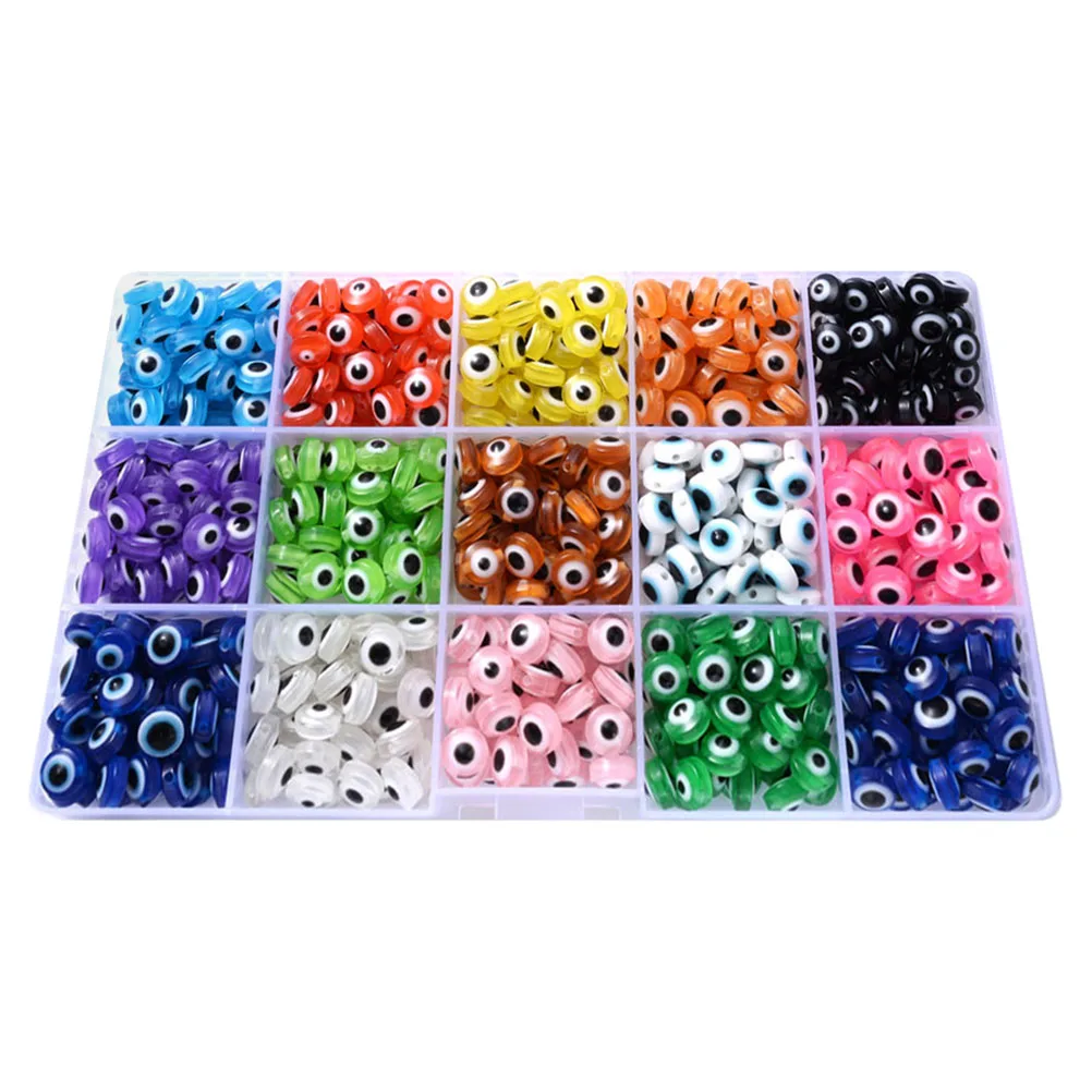 

's Eye Bead Evil Flat Necklace DIY Resin Craft Making Creative Phone Chain Decorative Beads Jewelry Adornments