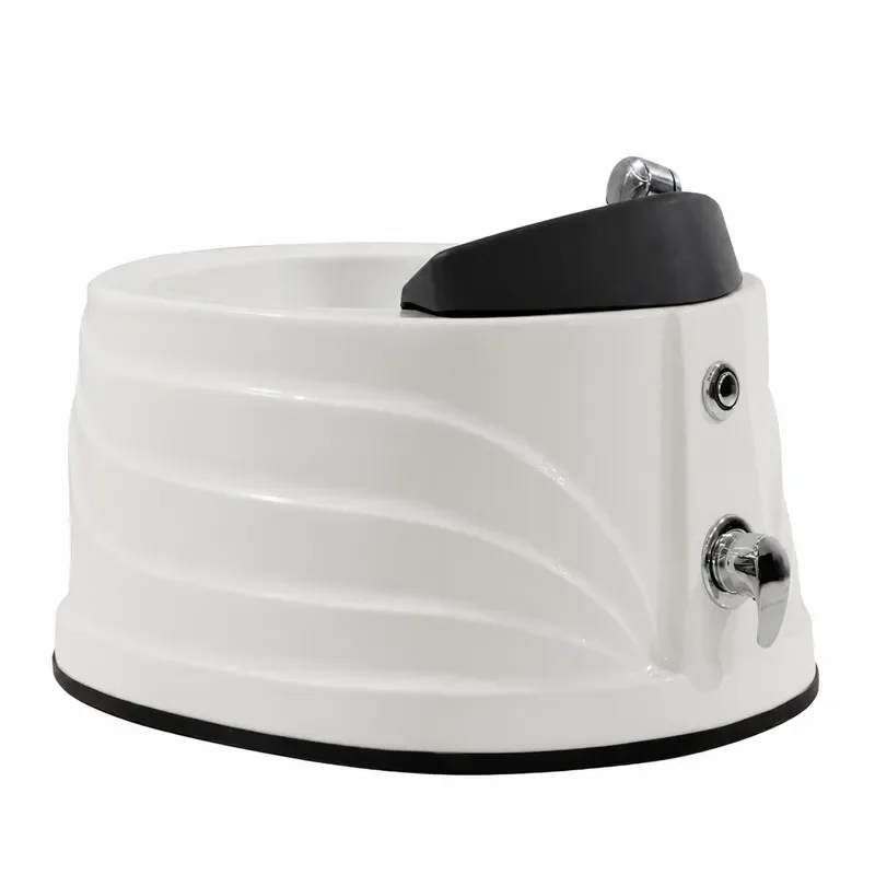 Wooden Frame Foot Soaking Bucket with Drain Adjustable Voltage Pedicure Basin for Home Nail Beauty Shop Spa Furniture