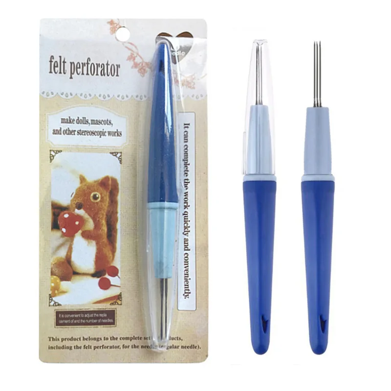 Wool felt 3-needle set Poke Poke three-needle set (Lamb three needles) Three-needle pen Poke Poke DIY tool