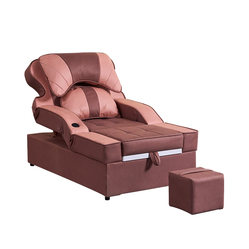 Electric Sofa Chair With Foot Bath Basin  Spa Center Recliner Pedicure Sofa Manicure Foot Bath Spa Sofa