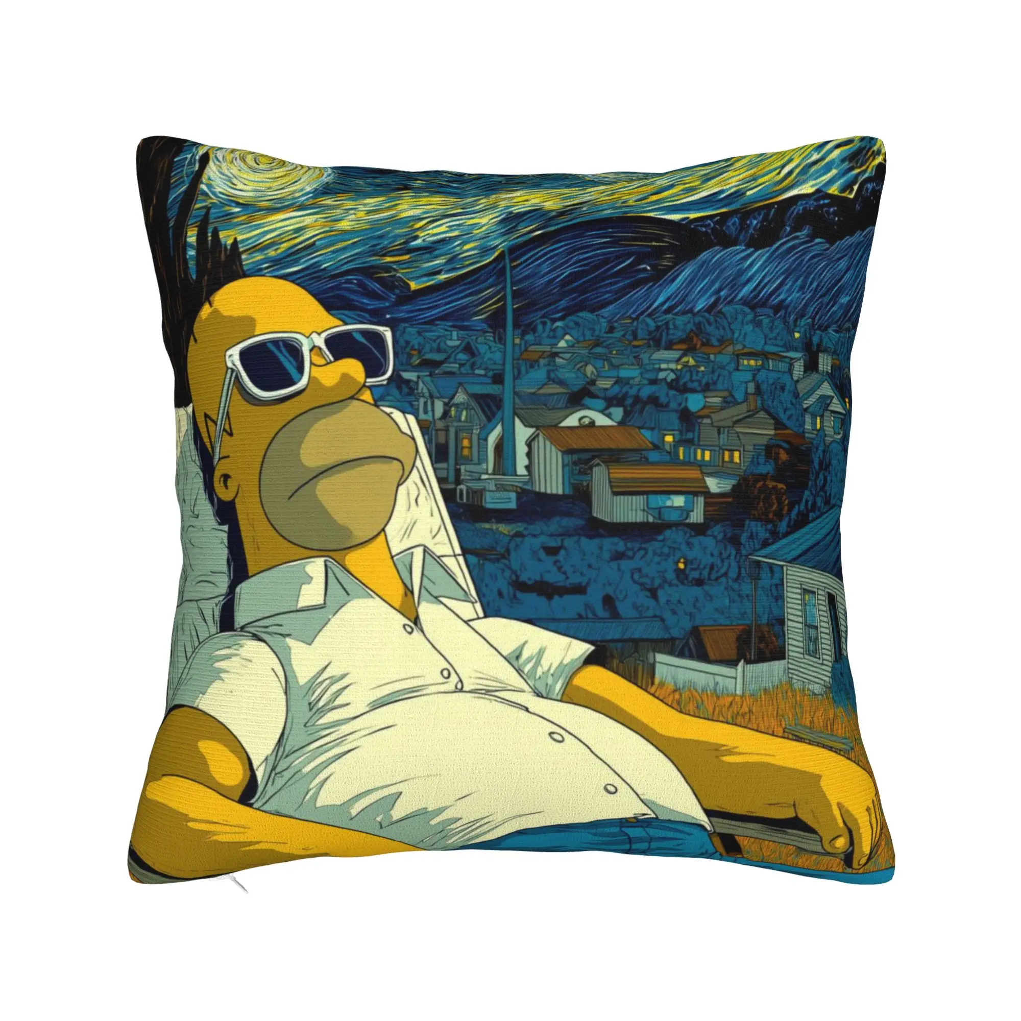 Decorative Pillowcase Anime S-Simpsonss Cartoon  Accessories Sofa  Pillow Case Cover Drop Shipping Multiple Sizes