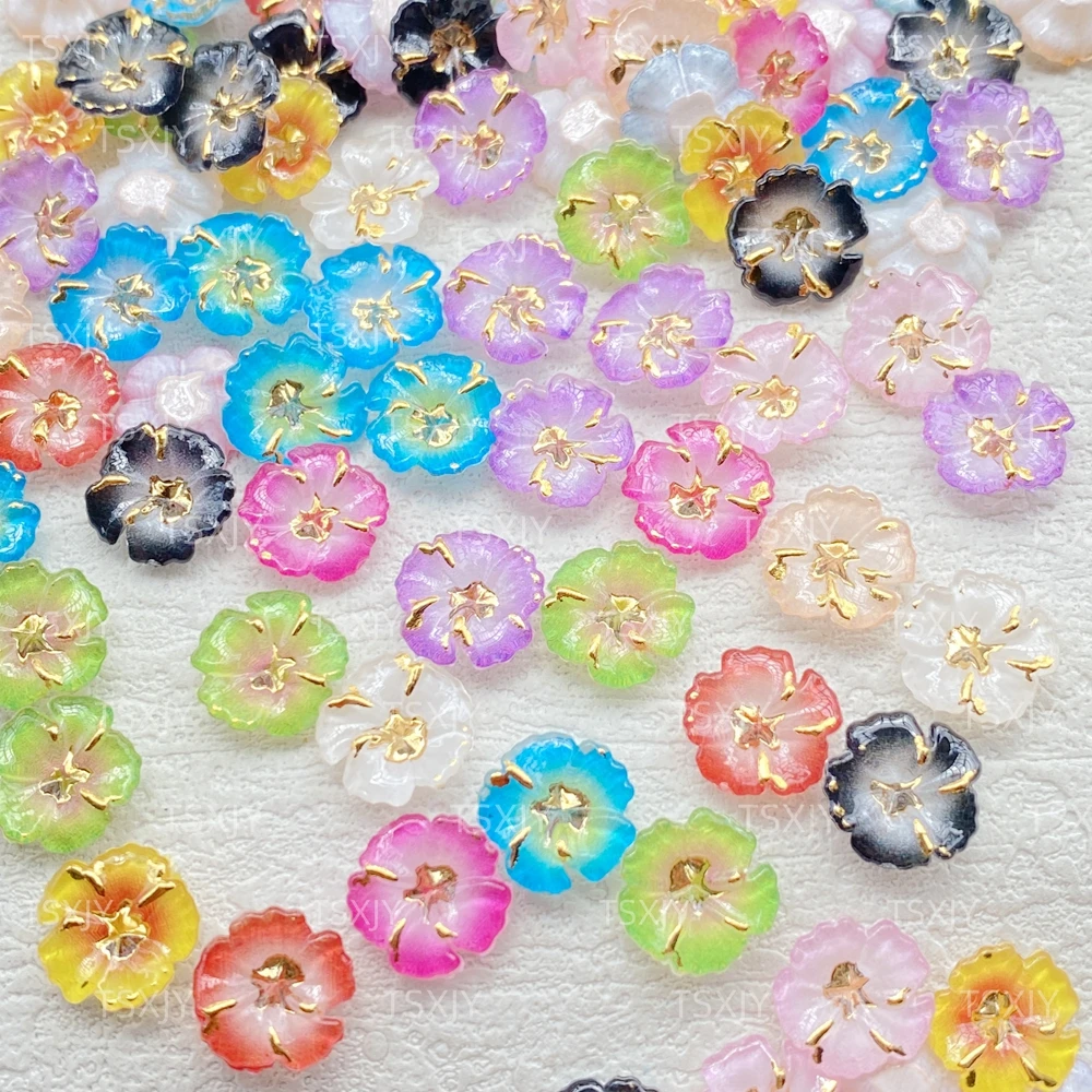 40Pcs Cute Mini 3D colored acr - Resin Art Design For Wedding ulasan dan harga