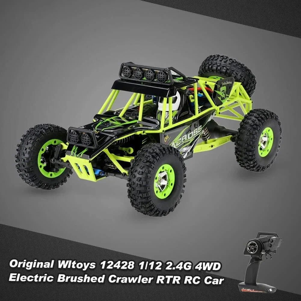 Wltoys 12427 1/12 RC Car 2.4G 4WD Electric Brushed Racing Crawler RTR 50km/h High Speed RC Off-road Car Remote Control Car Toys