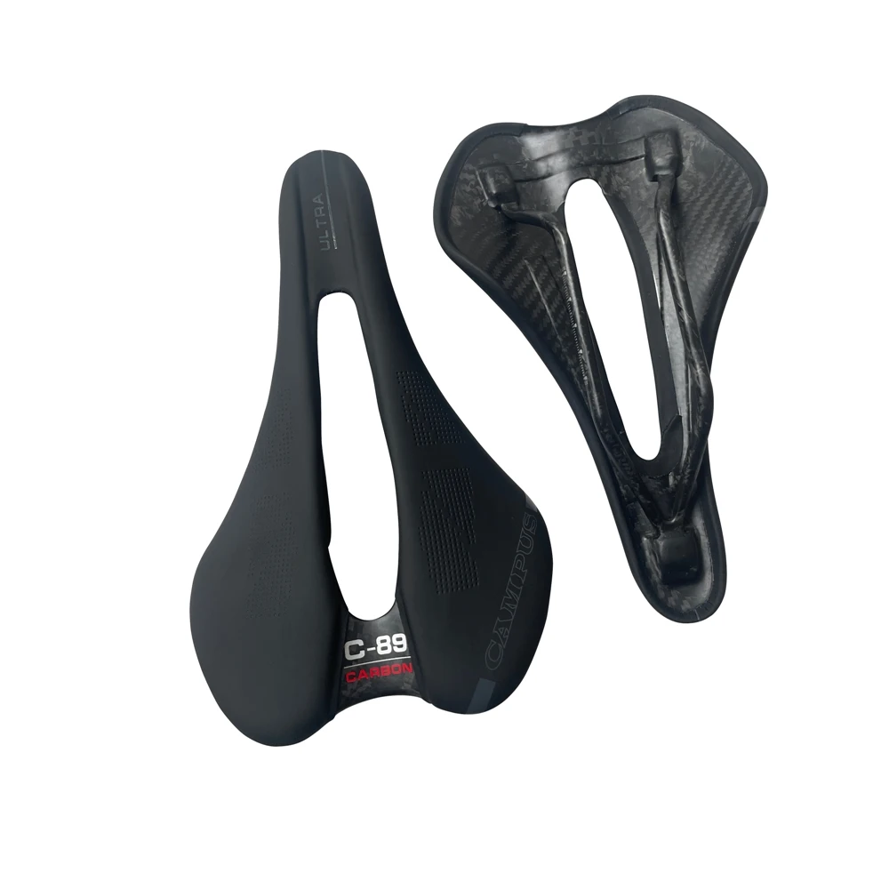 Neuer Fahrradsattel aus Carbon-Leder Boost Road/MTB-Fahrradsitz 248 x 145 mm Triathlon-Fahrradsättel Ultraleicht 89–105 g – Detail 3