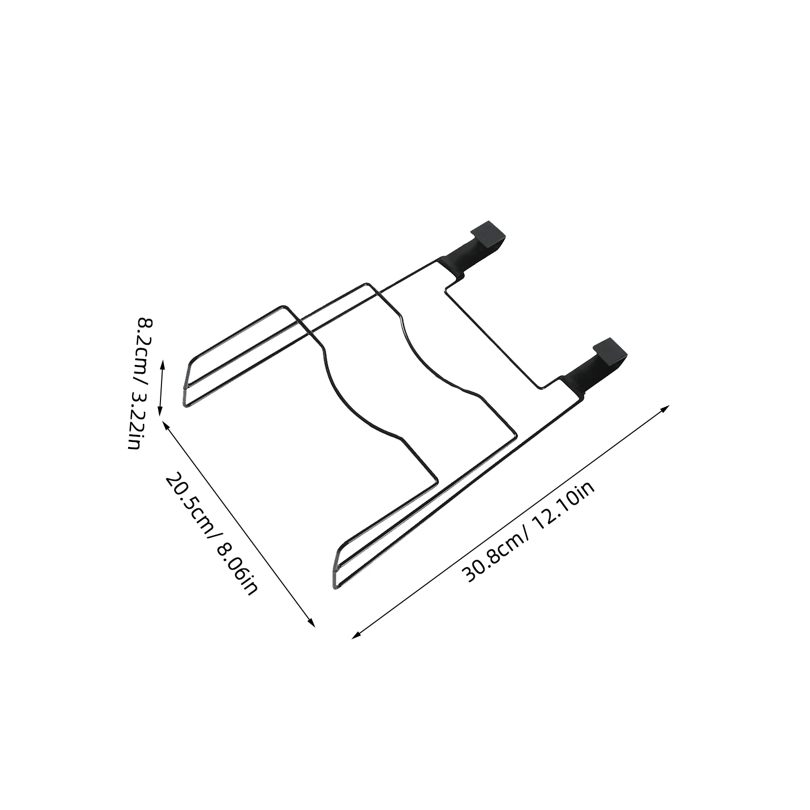 2 Pcs Kitchen Cabinet Door Hanging Storage Rack over The Shelf Pan Lid Organizer Sink Organizers Saucepan Holder Pot