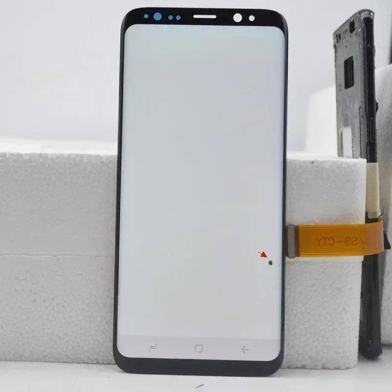 Pantalla LCD Super AMOLED para Samsung S8 plus, montaje de digitalizador con pantalla táctil, G955, G955F