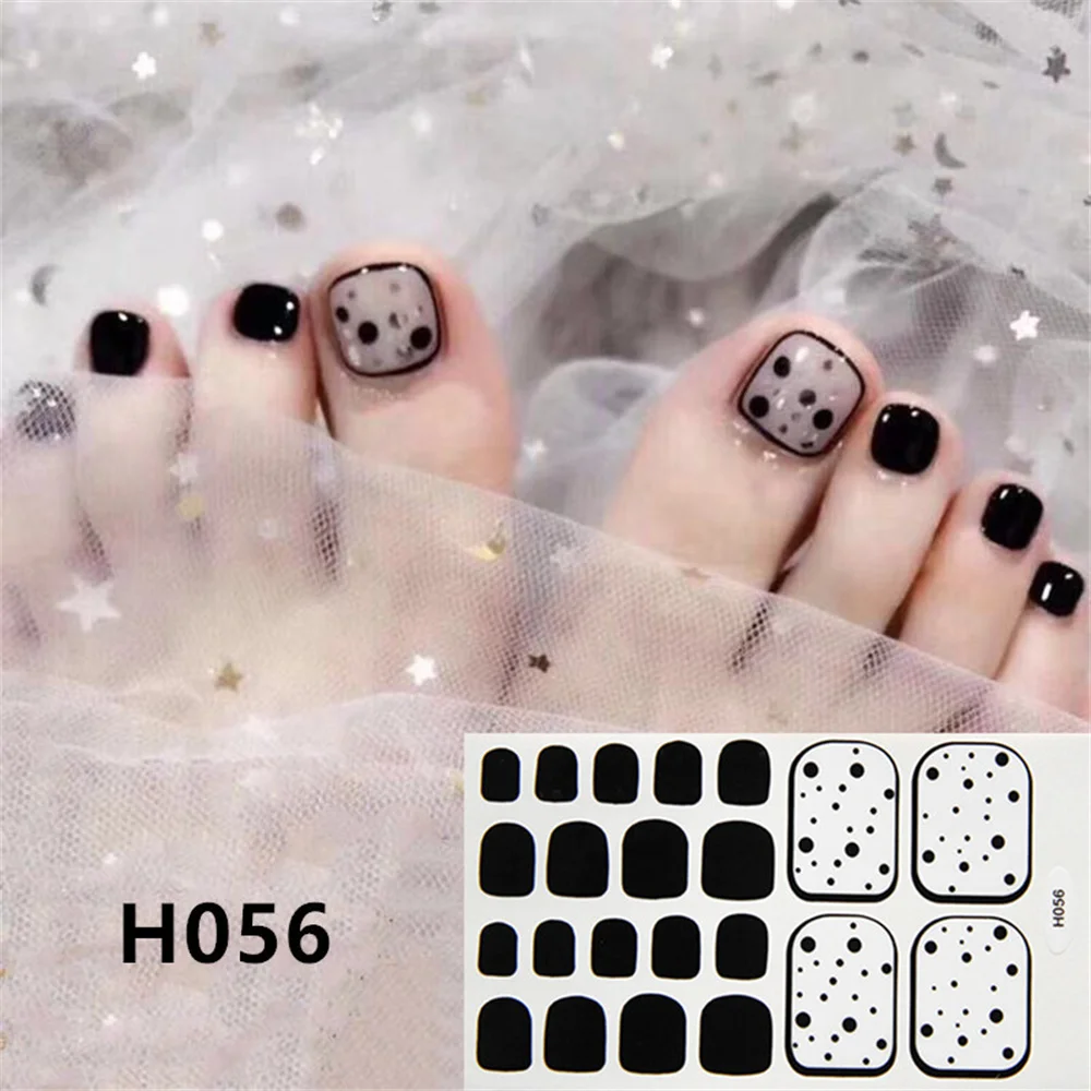 Manicure Nail Polish Film Toe Care Cute Design Beauty And Health Removable Toenail Stickers Toenail Summer Strong Adhesion New