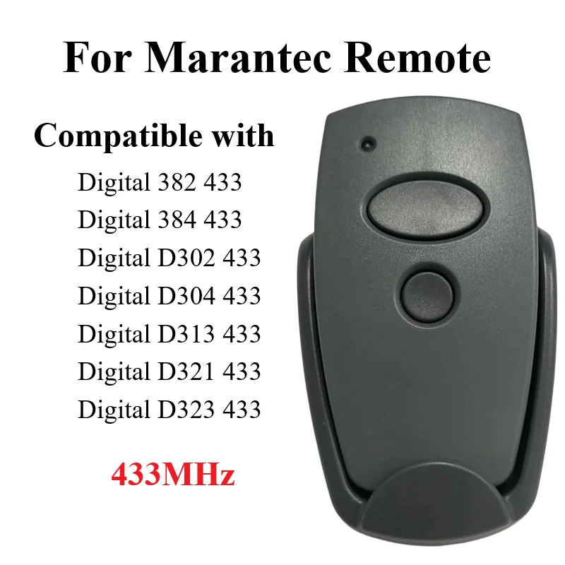 Imagem -02 - Marantec-abridor de Porta de Garagem de Controle Remoto Código Fixo Digital 302 304 313 Conforto 220 250 252 270 Az021 64176 43392 Mhz 433mhz