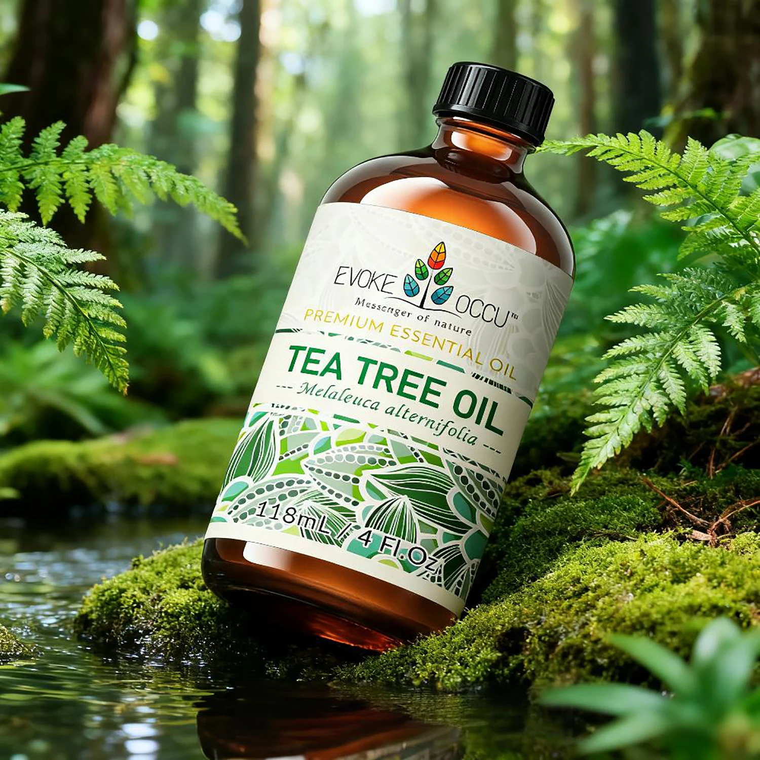 

EVOKE OCCU Natural Essential Oil 118ML Tea Tree Jasmine Lavender Sandalwood Geranium Ylang Ylang Hair Care Diffuser Aromatherapy