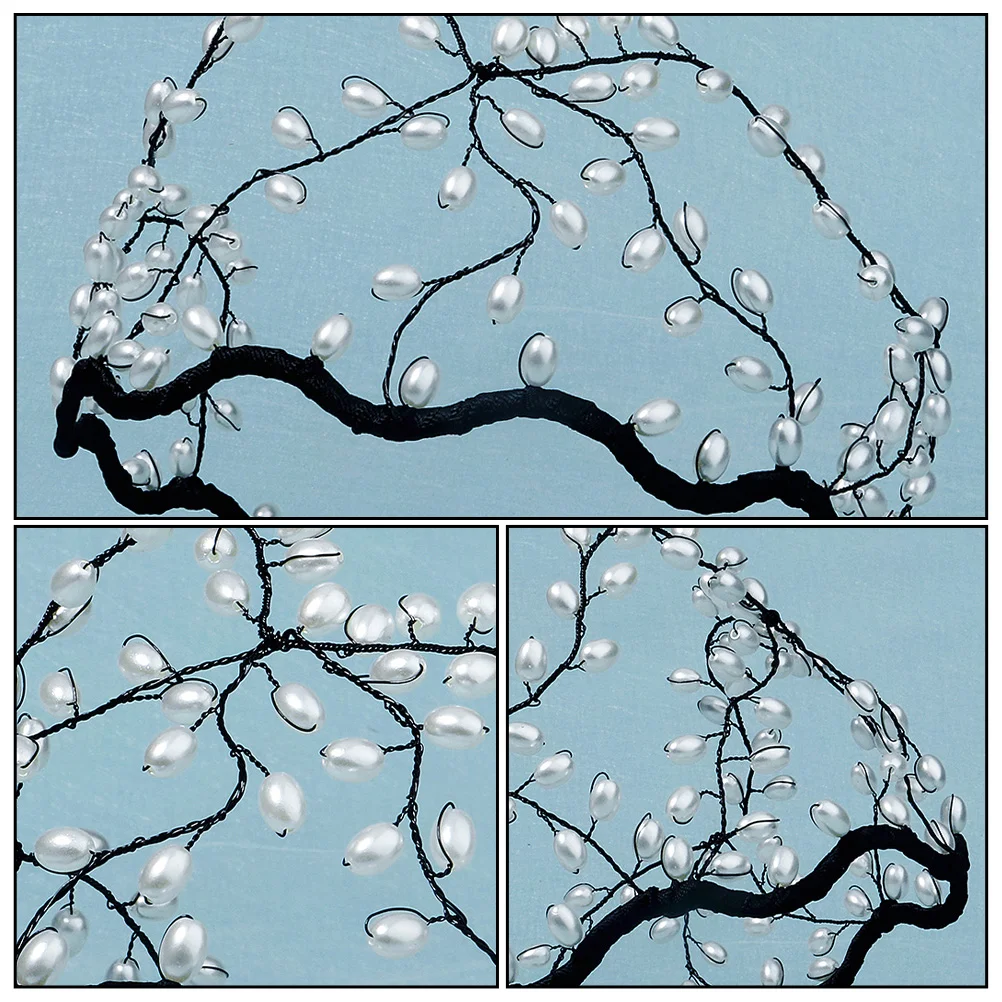 

Pearl Headb Hair Accessory Bridal Headdress Stylish Mesh Pearl Wedding Party Girl Headb Hair Jewelry Bridesmaid