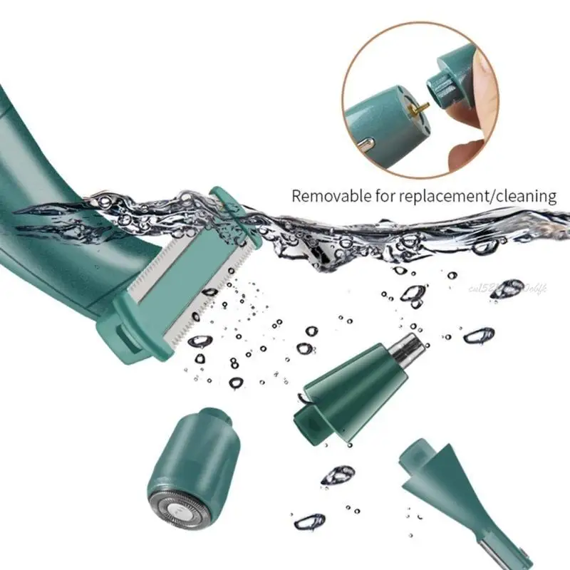 27RB 4 in 1 여성 전기 에피터 비키니 눈썹 코 레이디 트리머 제모