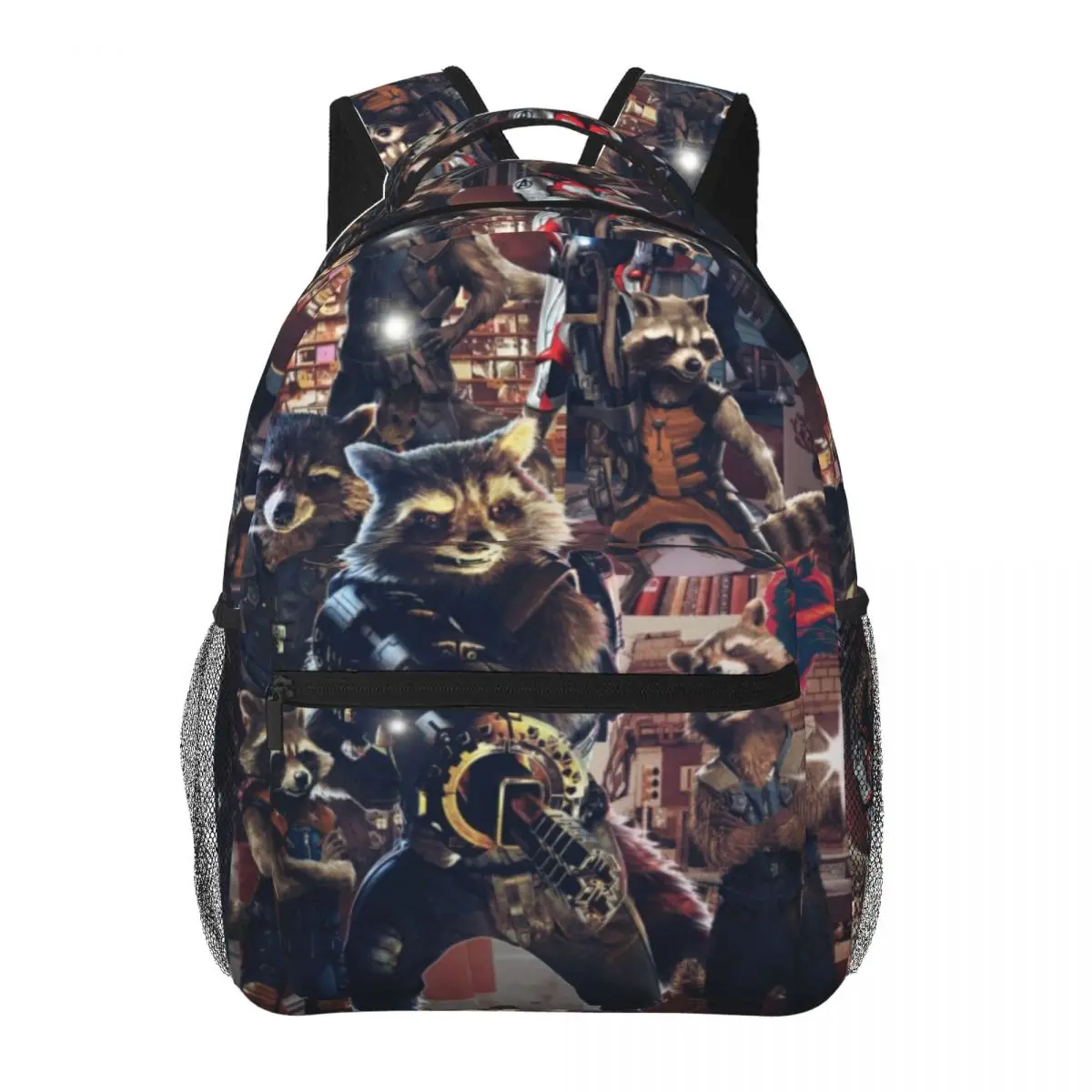 

Rocket Raccoon New Fashion High Capacity Waterproof College Backpack Trendy Laptop Travel Book Bag 17inch