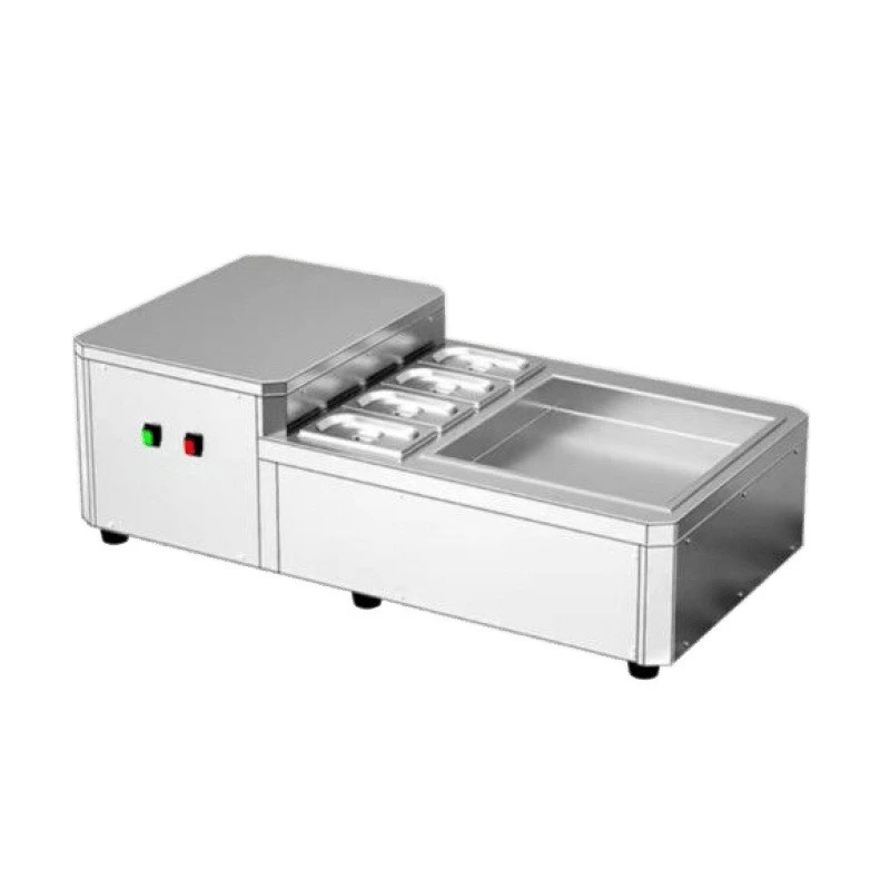 Commercial desktop high-efficiency dual-mode fried yogurt machine is an essential artifact for stall operation