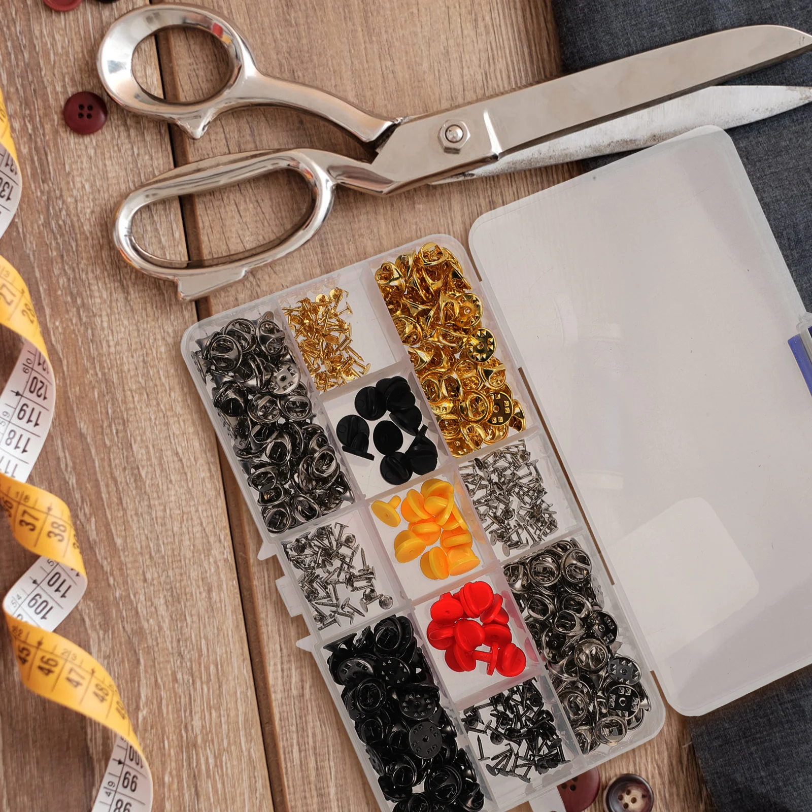 

430pcs Metal Brooch Pins Clutch Tie Tacks Pin Back Replacement For Jewelry Making Brooch Clasp Wear-Resistant Pin Clutch