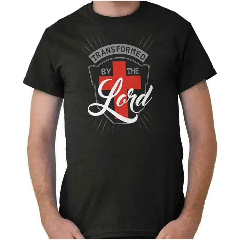 Transformed By The Lord Christian Jesus God Adult Short Sleeve Crewneck Tee