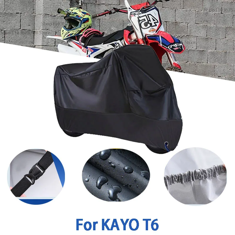 

Motorcycle Full Covers For KAYO T6 Car Outdoors Sun Protection Dust No Ear Thickened Oxford Clothcover Accessories