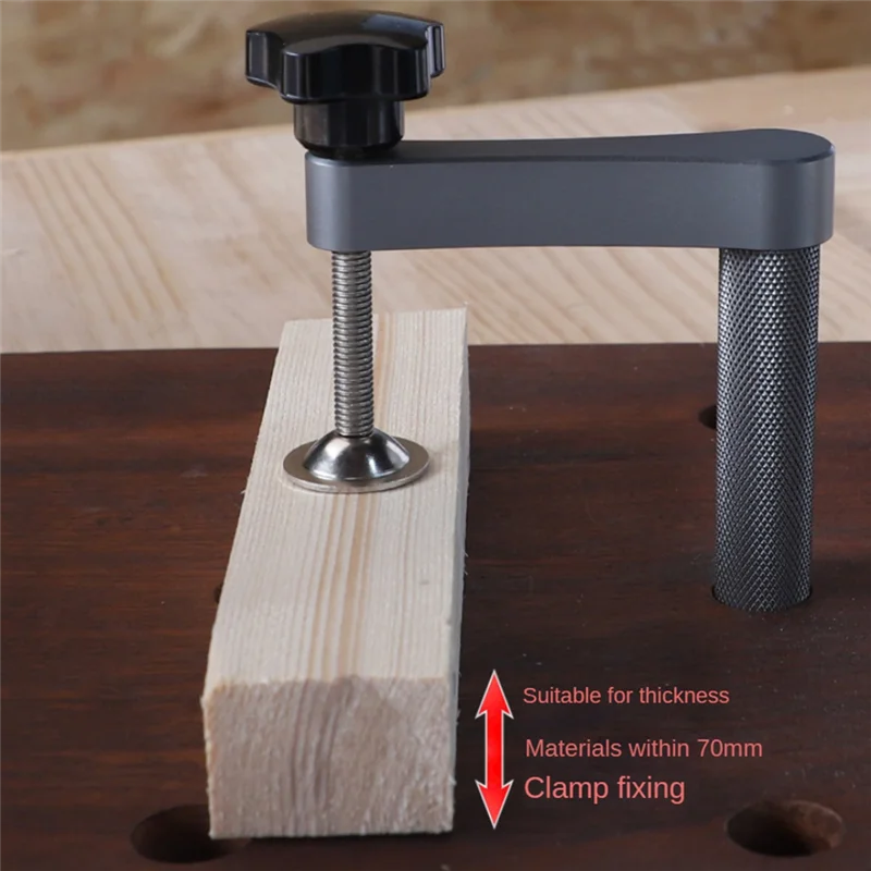 

B28C-Woodworking Desktop Fixed Clip Quick Acting Hold Down Clamp For 20Mm Dog Hole Tool