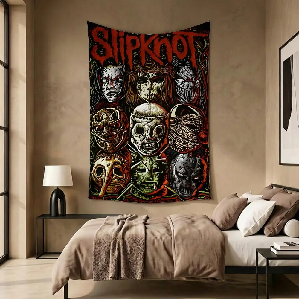 Band Music Metal Slipknot Tapestry Daily Soft Rectangular Wall Hanging Decor for Living Home Room