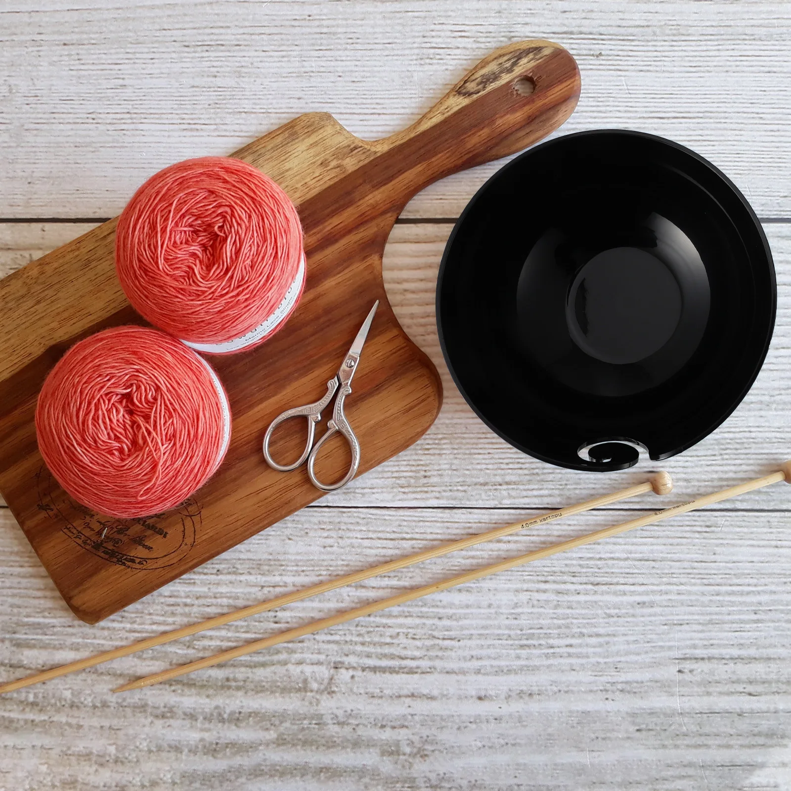 

Plastic Yarn Bowl for Knitting Crochet Wool Storage Lightweight Wear Resistant Yarn Holder Sewing ganizer Needlework Container