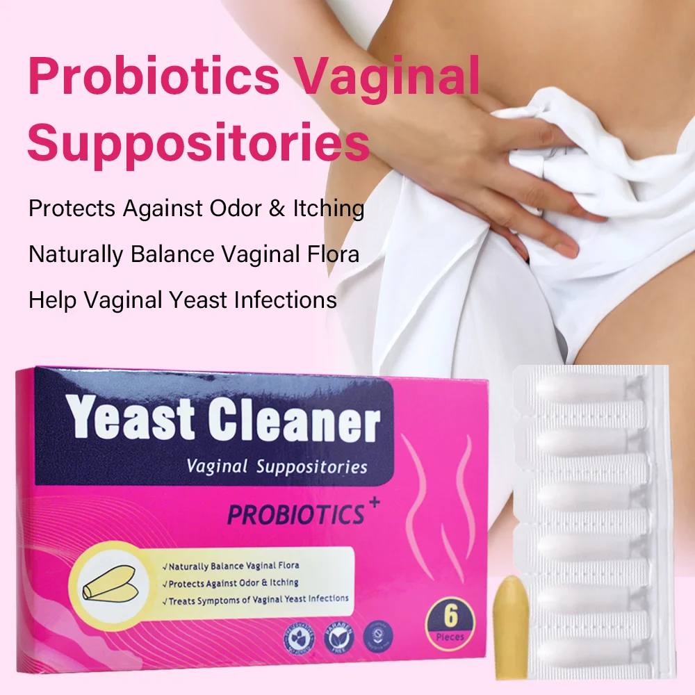 

12 Pcs/2 Packs Probiotics Vaginal Cleaner Herbal Suppositories Yoni Detox Relieves Intimate Itching Burning Yeast Infection