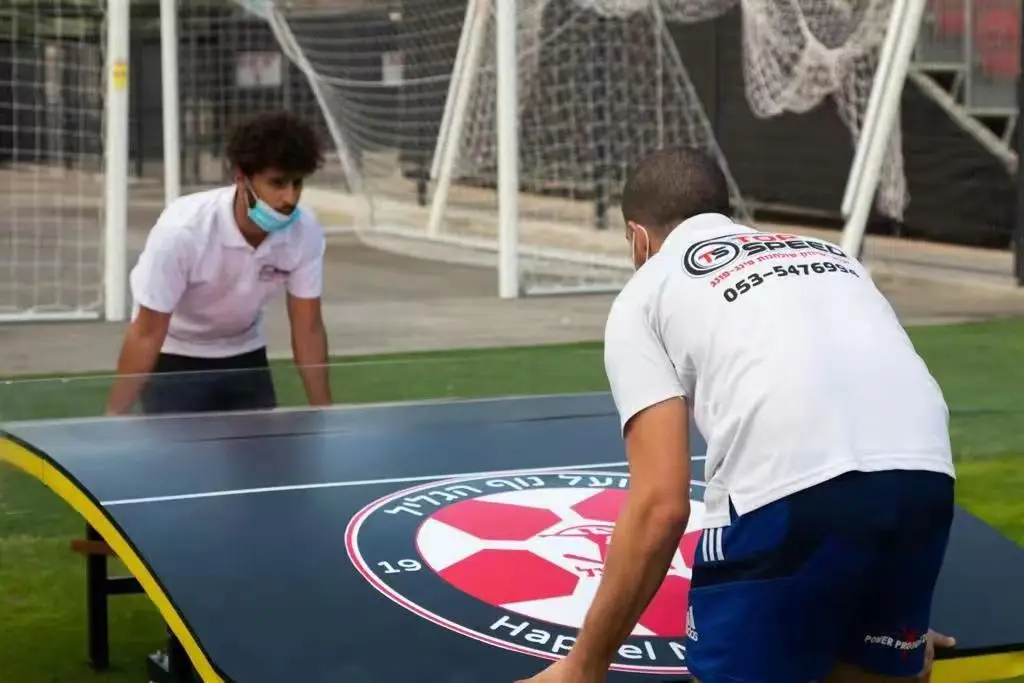 مقاوم للماء SMC قابل للطي بينغبونغ وكرة القدم طاولة تنس الطاولة في الهواء الطلق/داخلي لون مخصص #3