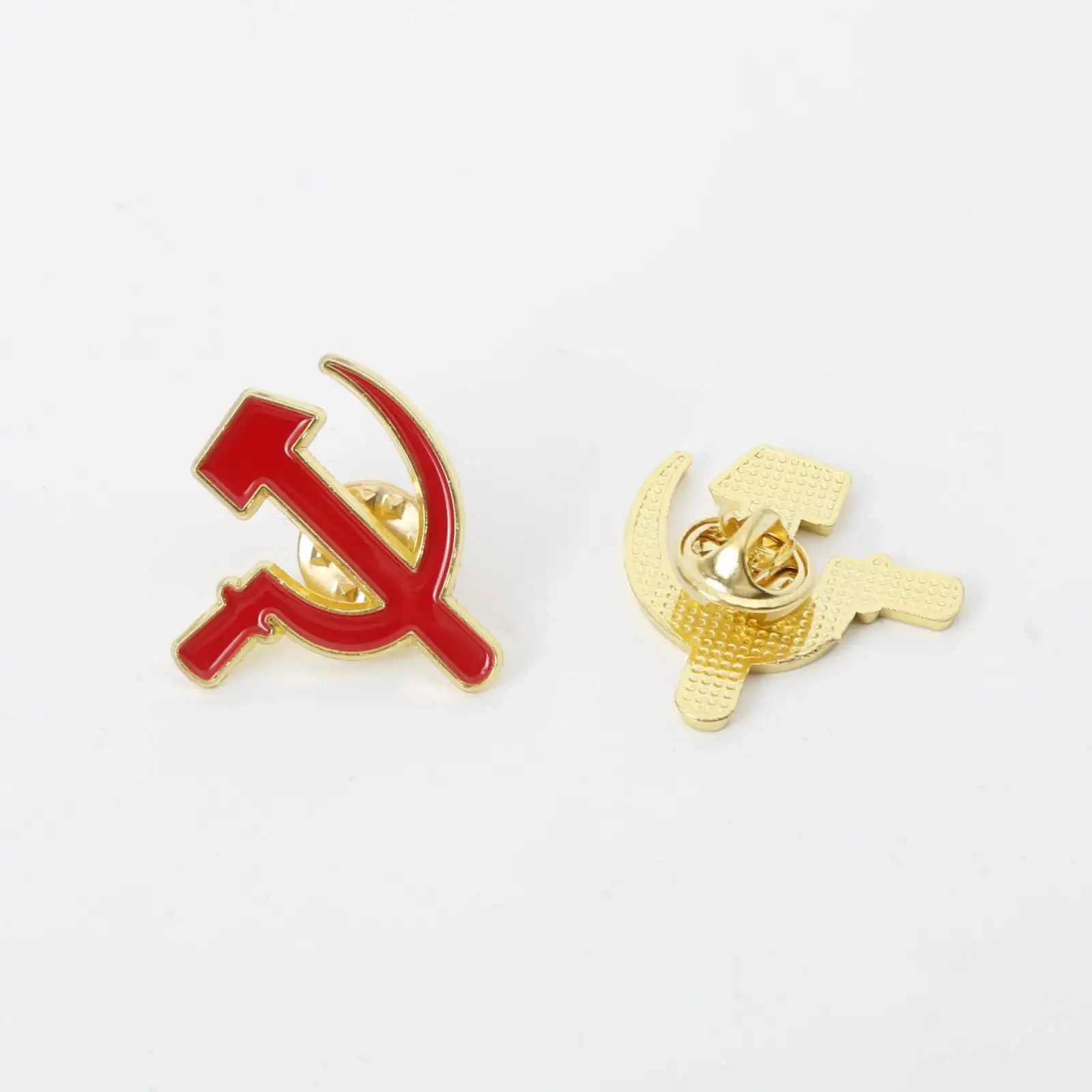 Russische doppelköpfige Adler Sichelhammer UdSSR Sowjetunion Brosche für Frauen Männer Anstecknadel Kleidung Hut Abzeichen Schmuck Geschenke – Detail 2