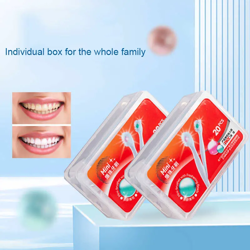 

pure plant-based disposable toothbrush suitable for family use