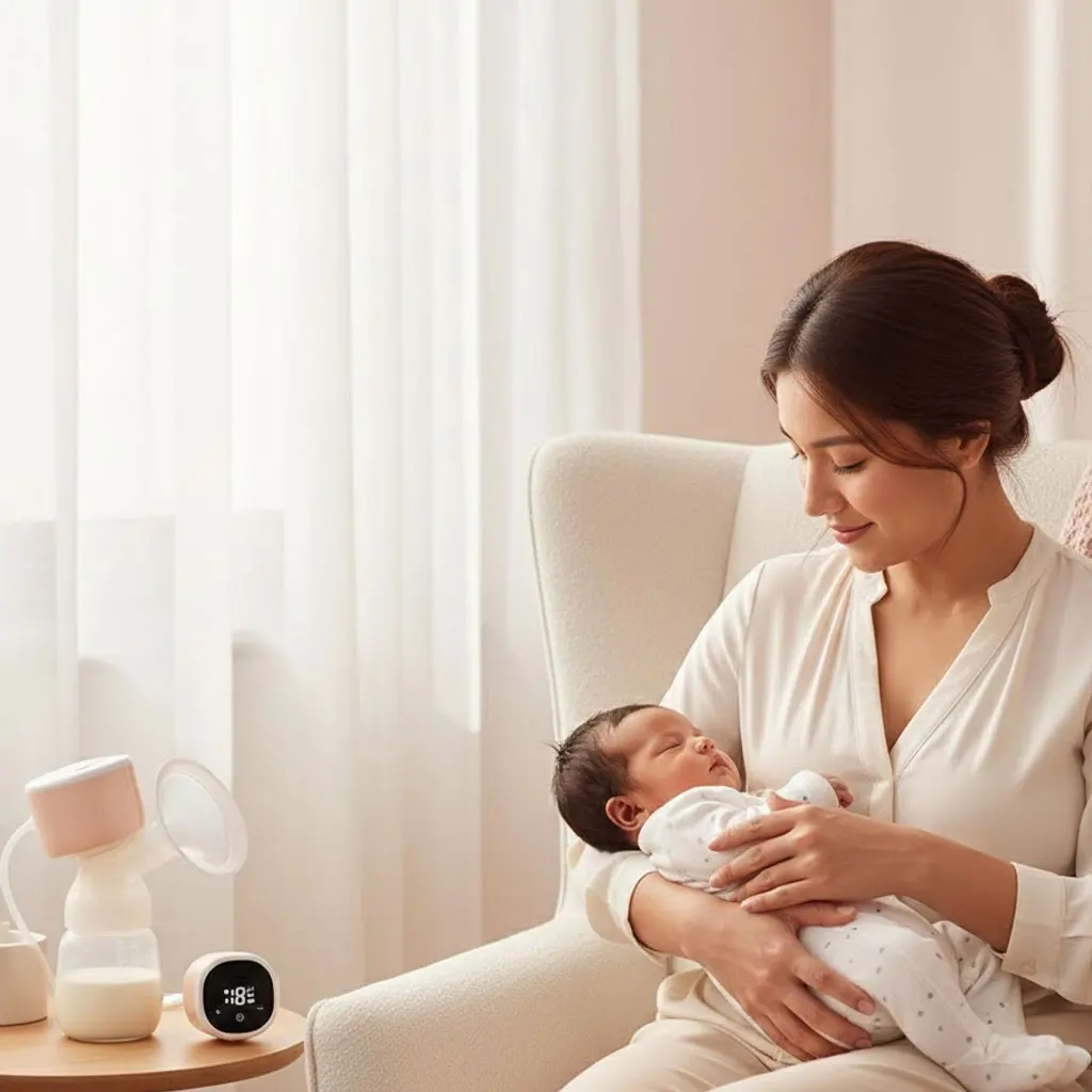 

Pump Electric Integrated Automatic Large Suction Breast Pump Massage Comfortable Soft Sound Breast Pump