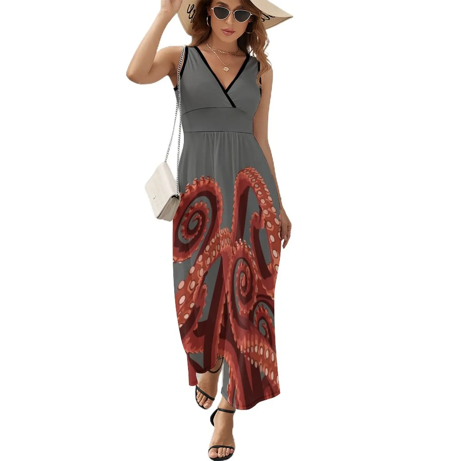 

Octopus tentacles #9 Sleeveless Dress womens dress Evening gown