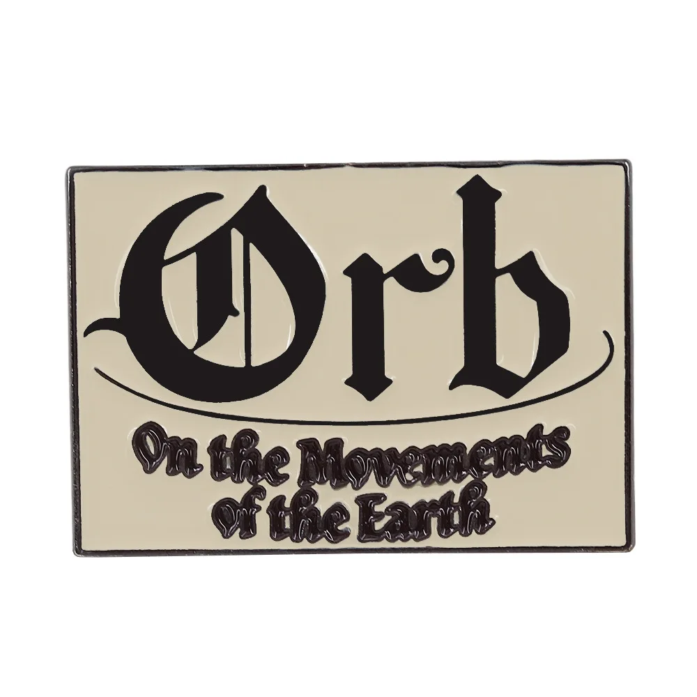 1PC Pin's en émail 'Orbe des mouvements de la Terre', Badge citation Anime Manga, Cadeau de collection pour fan d'astronomie et de recherche de la vérité