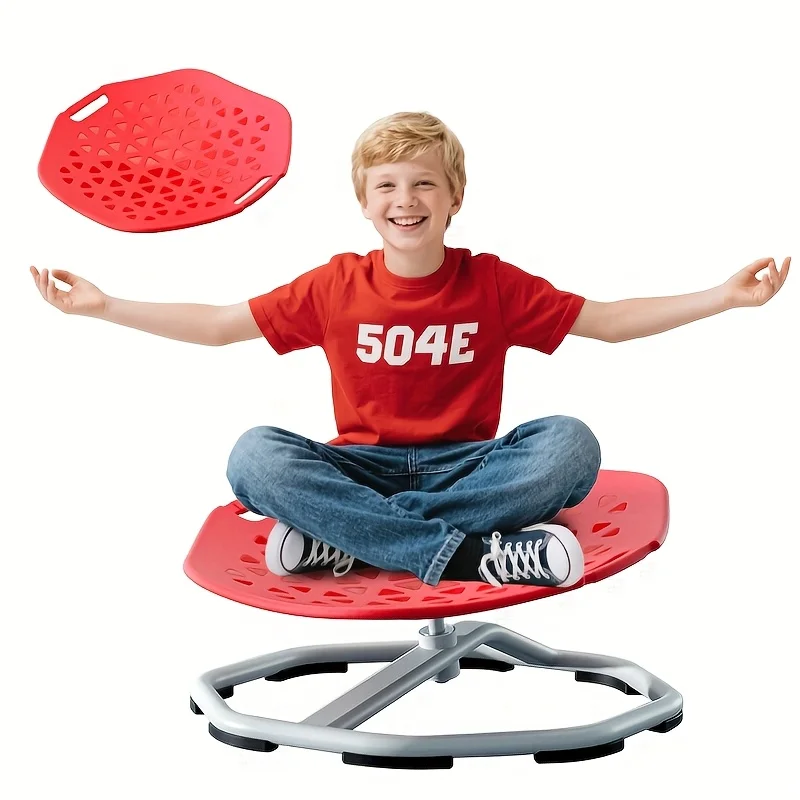 Kids Sensory Rotating Chair - 360° Swivel with Handles Balance Coordination for Toddlers