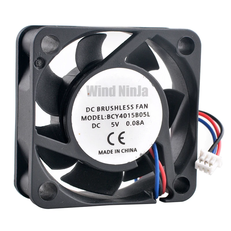 BCY4015B05L 4cm 40mm fan 40x40x15mm DC5V 0.08A 3pin Dual ball bearing quiet axial fan cooling fan for power supply