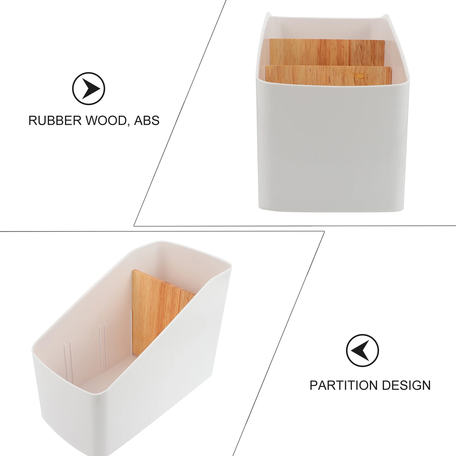 

2pcs Multifunctional Storage Boxes For Living Room Dressers Organizers With Clamping Groove Desktop Makeup Rack