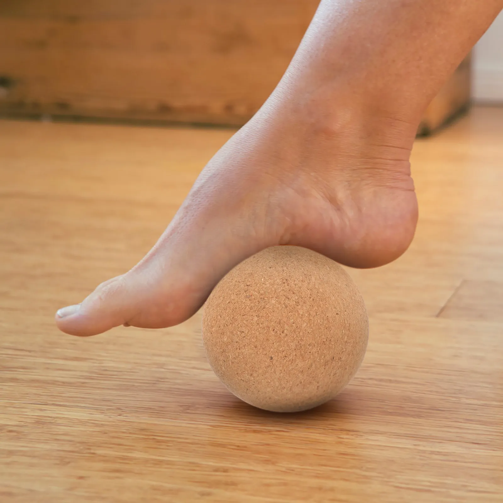 Yoga Muscle Roller Ball Cork Massage Small Size for Back Neck Waist Pain Relief and Fascia Release Massage Ball